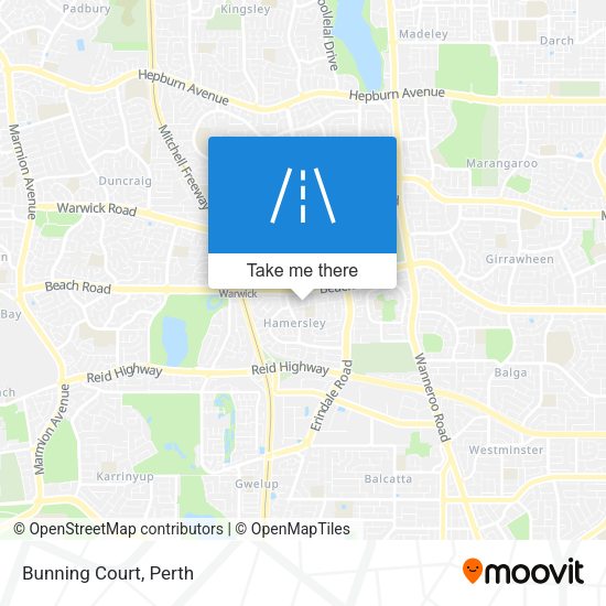 Bunning Court map