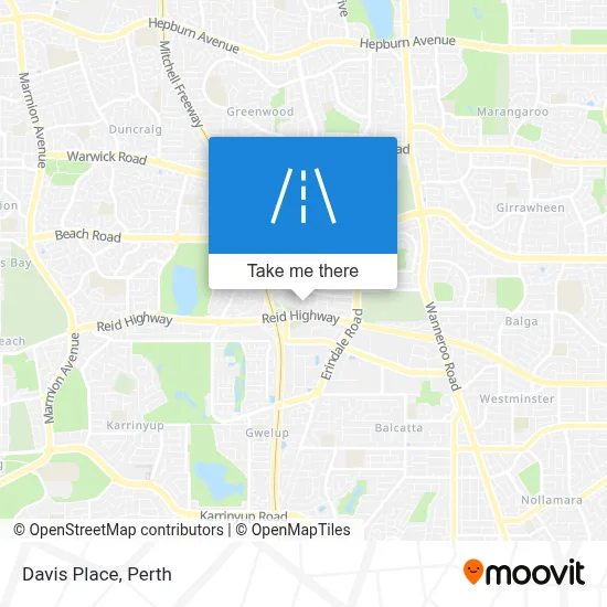 Mapa Davis Place