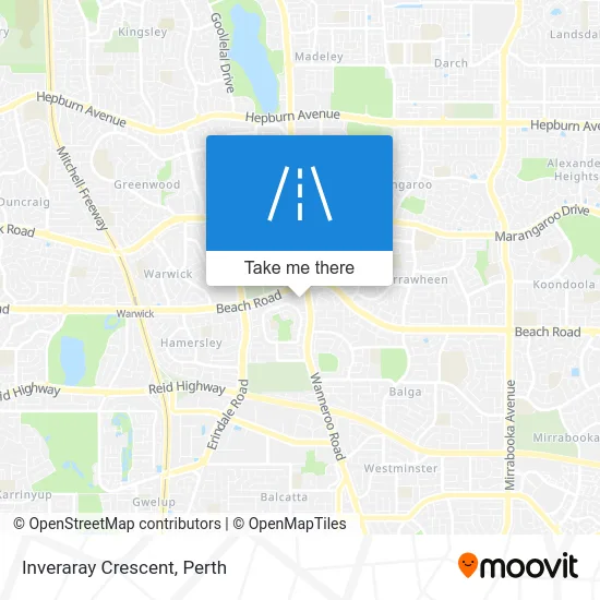 Mapa Inveraray Crescent