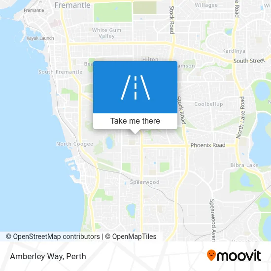 Mapa Amberley Way