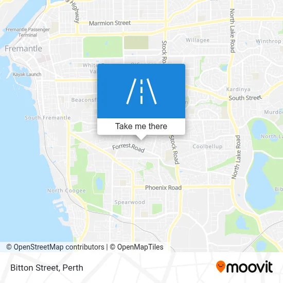 Mapa Bitton Street