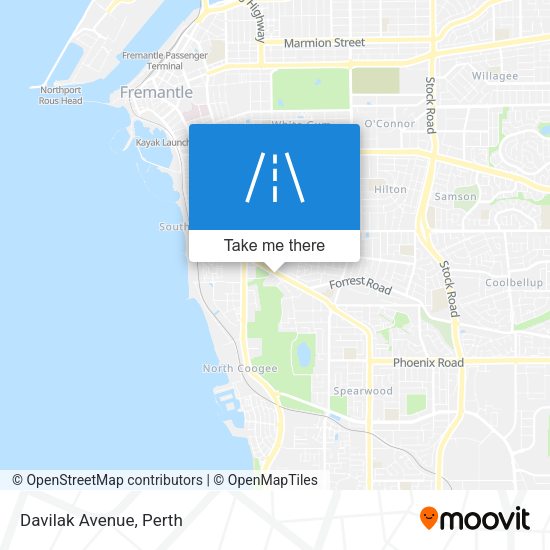 Davilak Avenue map