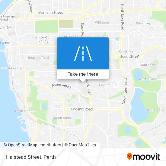 Mapa Halstead Street