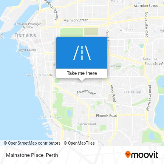 Mapa Mainstone Place