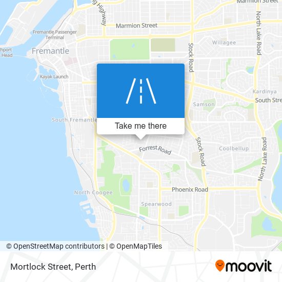 Mortlock Street map