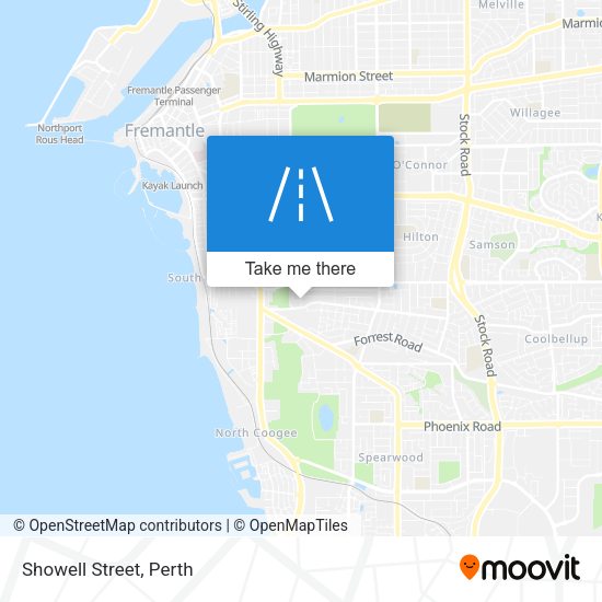 Showell Street map