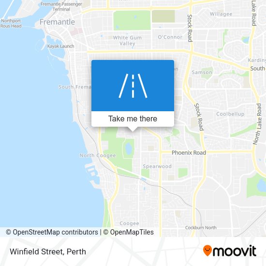 Winfield Street map