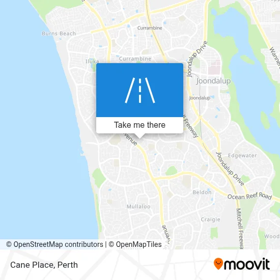 Mapa Cane Place