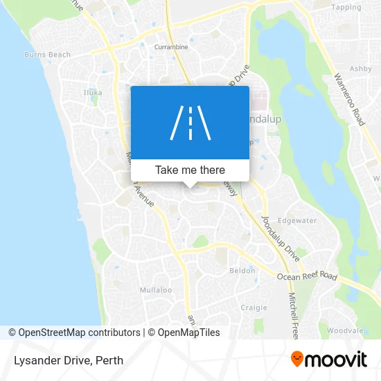 Mapa Lysander Drive