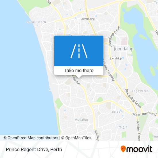 Prince Regent Drive map