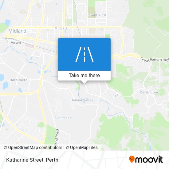 Katharine Street map