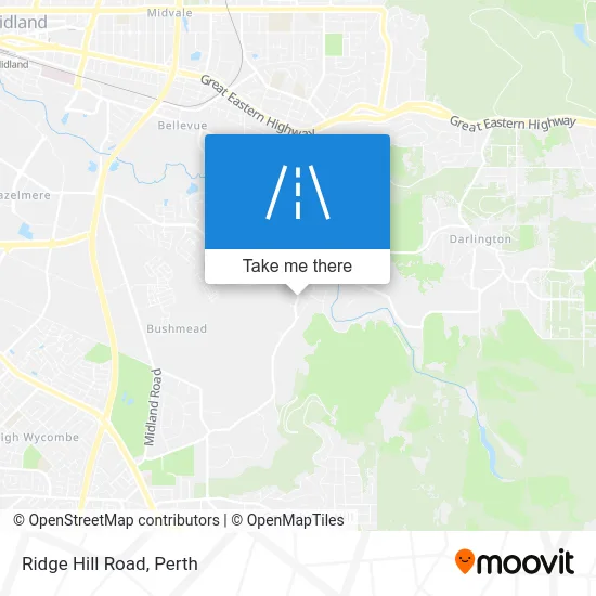 Mapa Ridge Hill Road