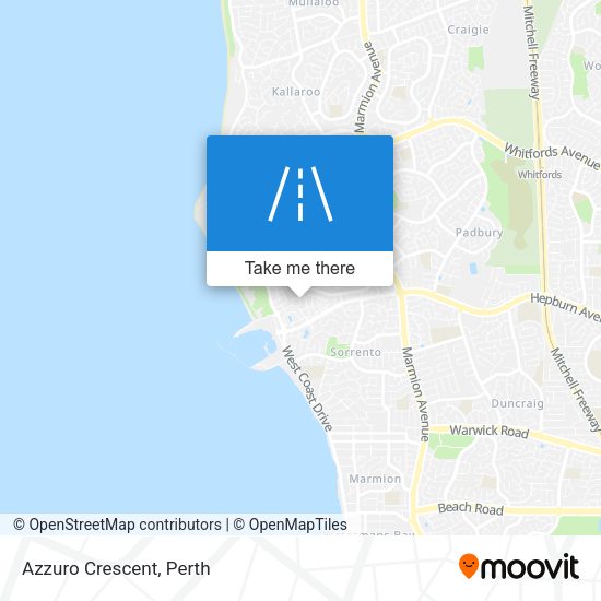 Azzuro Crescent map