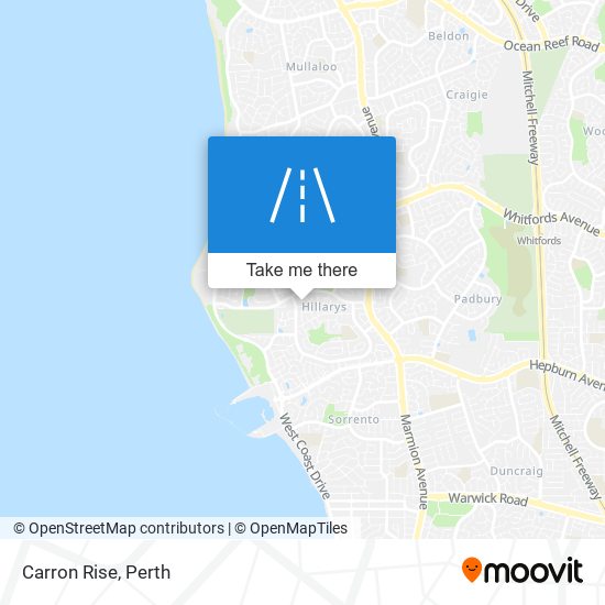 Carron Rise map