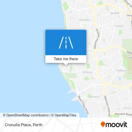 Cronulla Place map