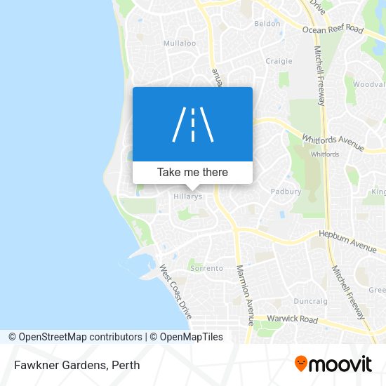 Fawkner Gardens map
