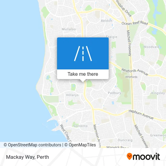 Mapa Mackay Way