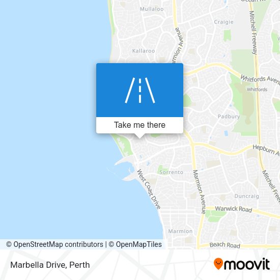 Marbella Drive map
