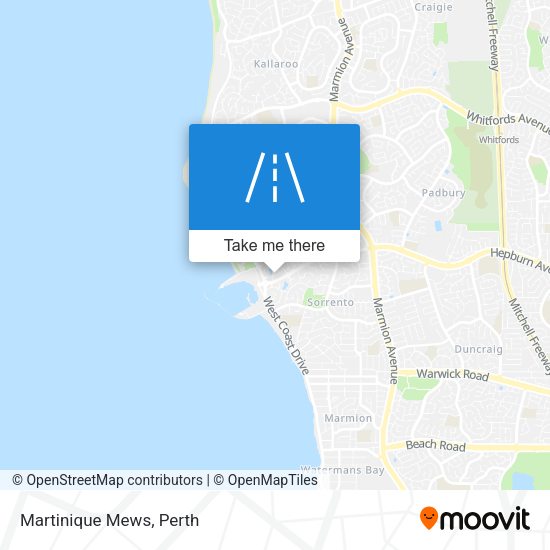 Martinique Mews map