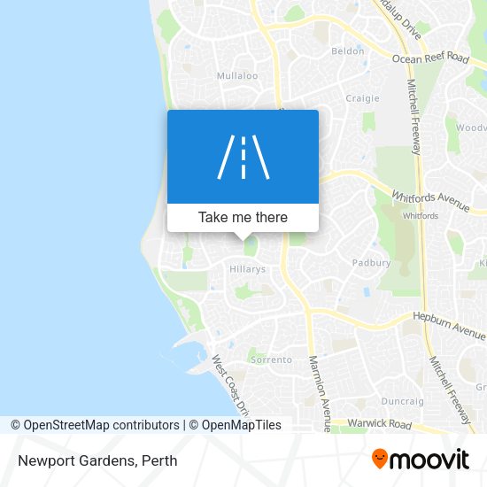 Newport Gardens map