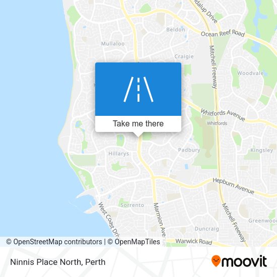 Ninnis Place North map