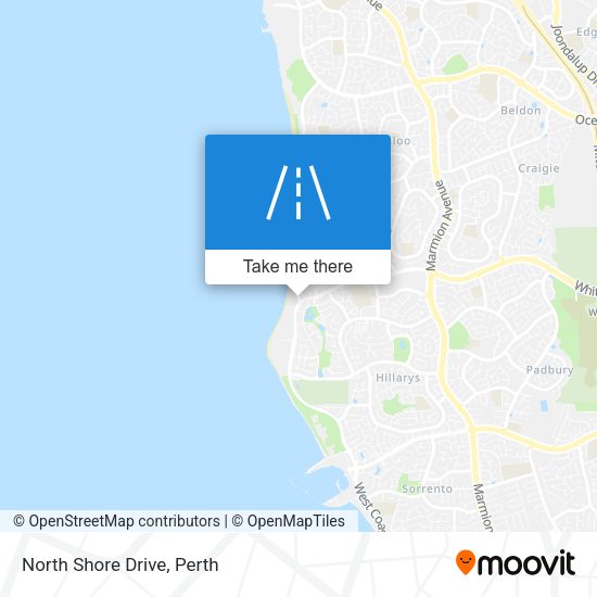 North Shore Drive map