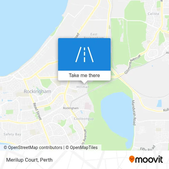 Mapa Merilup Court