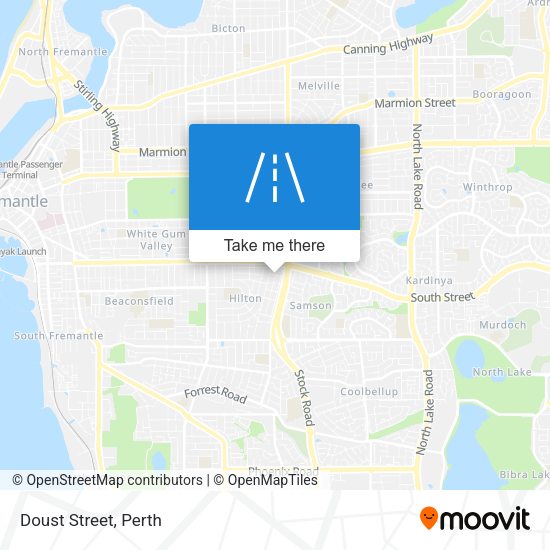 Doust Street map
