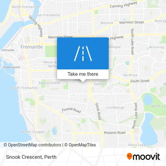 Mapa Snook Crescent
