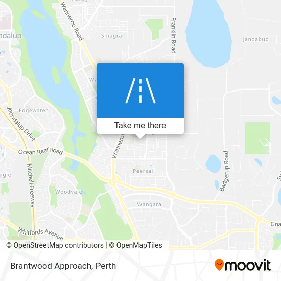 Mapa Brantwood Approach