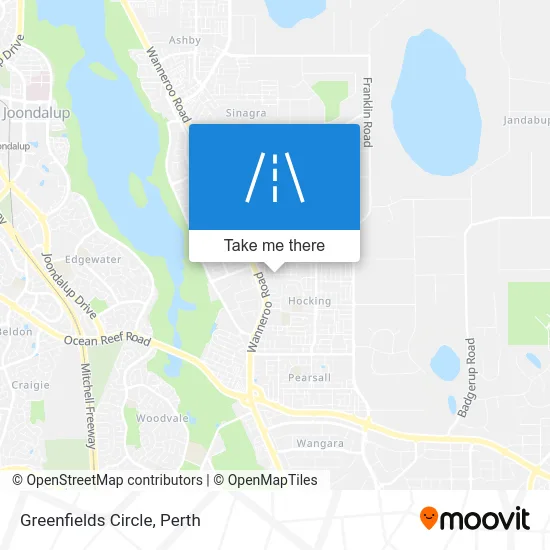 Mapa Greenfields Circle