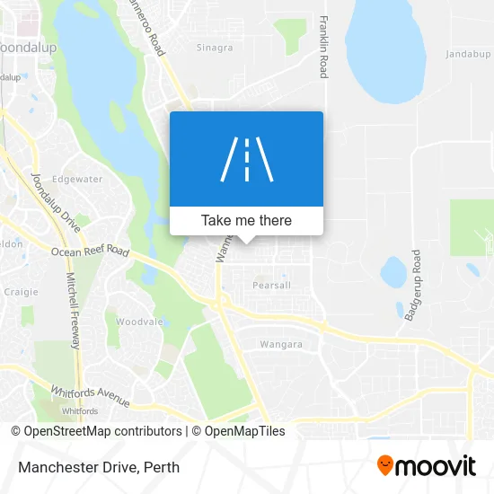 Mapa Manchester Drive