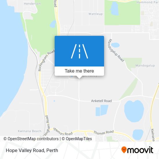 Hope Valley Road map