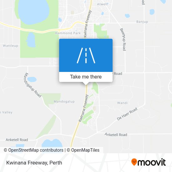 Kwinana Freeway map