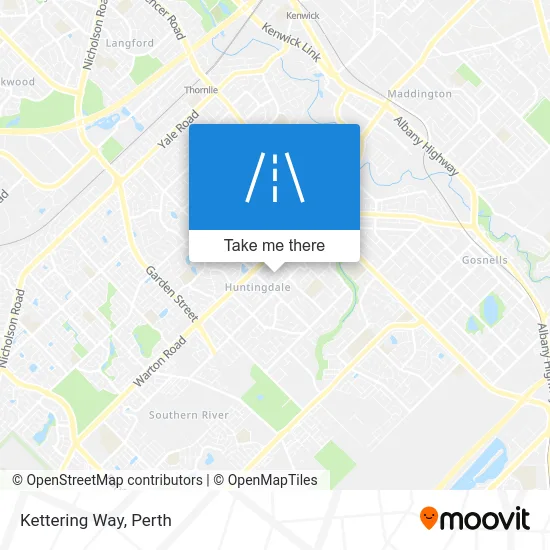 Mapa Kettering Way