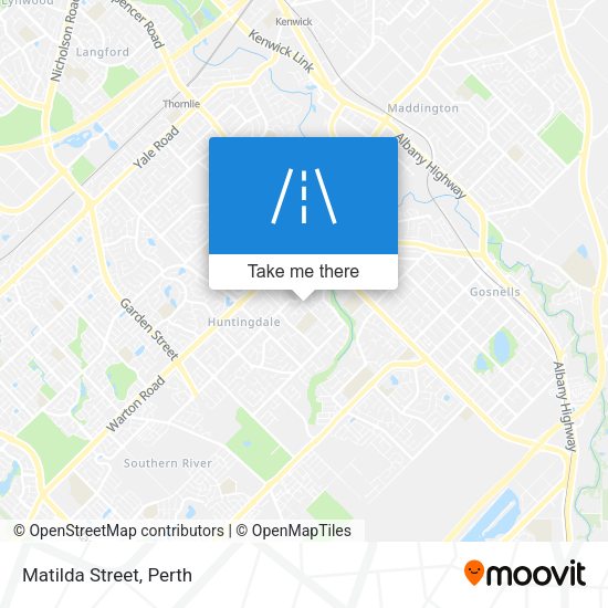 Matilda Street map