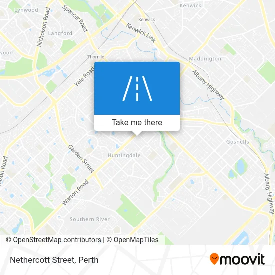 Mapa Nethercott Street