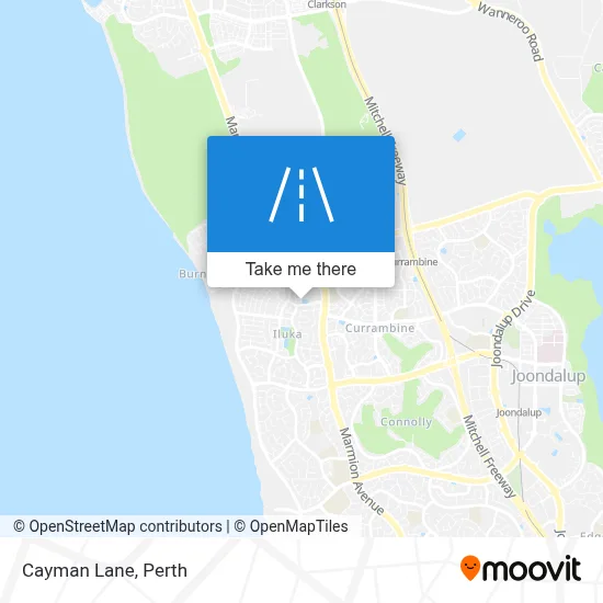 Mapa Cayman Lane