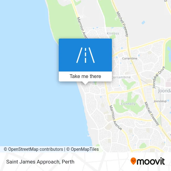 Mapa Saint James Approach