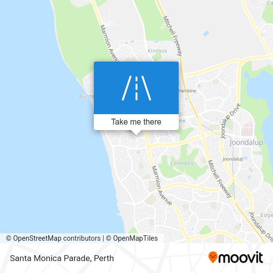 Santa Monica Parade map
