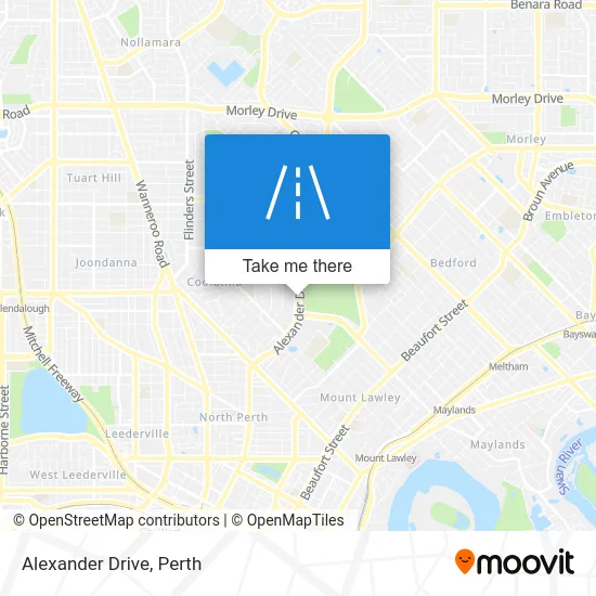 Mapa Alexander Drive