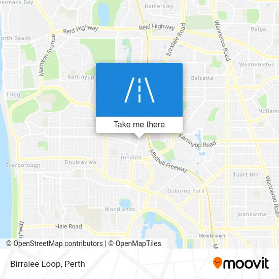 Mapa Birralee Loop