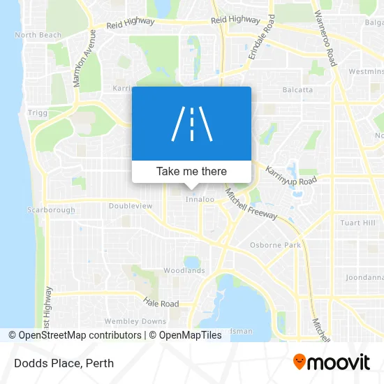 Mapa Dodds Place