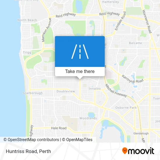 Mapa Huntriss Road