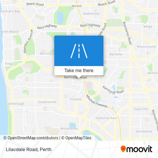 Lilacdale Road map