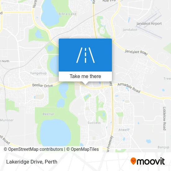 Mapa Lakeridge Drive