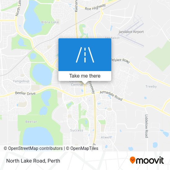 North Lake Road map