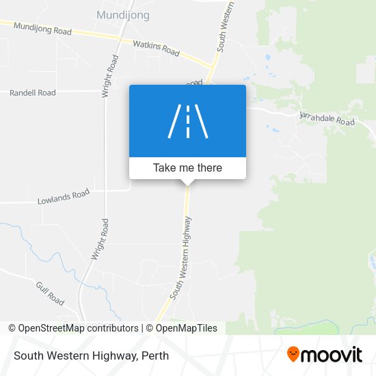 South Western Highway map