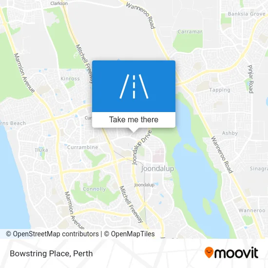 Mapa Bowstring Place