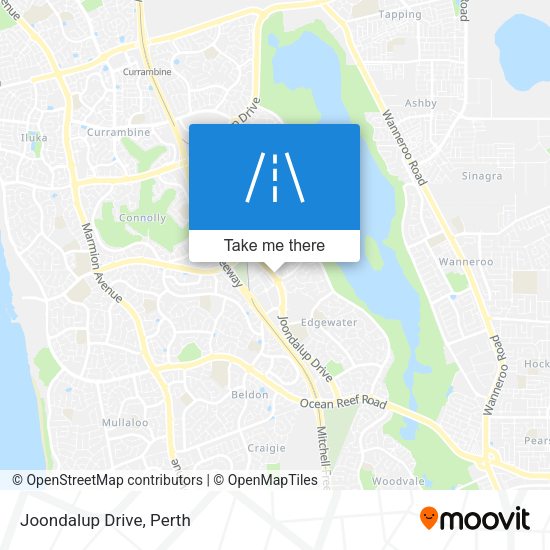 Joondalup Drive map
